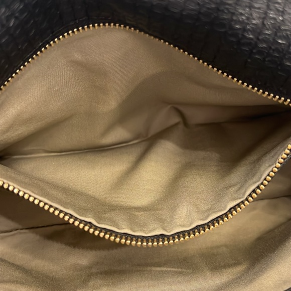 💕HP💕Stella McCartney black faux leather and gold clutch - Picture 15 of 16